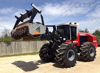 Equipment and Parts, Inc. - Tractor with FAE Advanced Shredding Technologies Logging Equipment